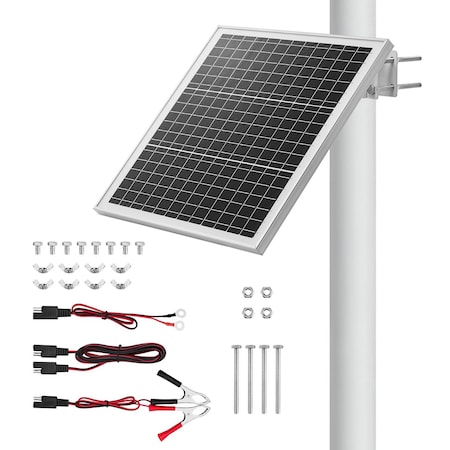 Vevor Solar Battery Trickle Charger 12V Built-in Controller for Fencer Farm 20W