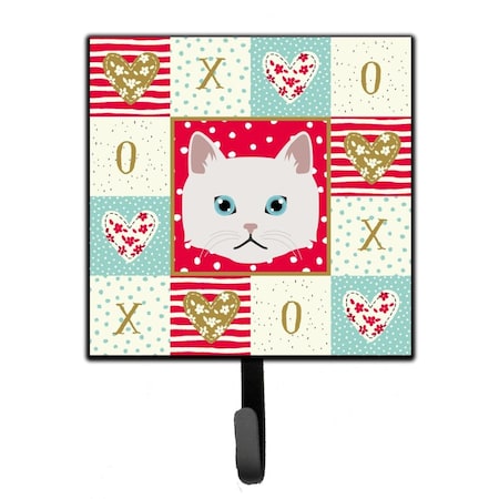 Carolines Treasures 4.25 x 1 x 7 in. Napoleon Cat Love Leash or Key Holder CK5135SH4