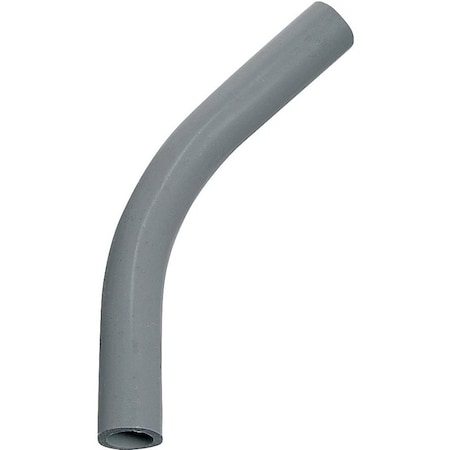 Carlon Elbow, 3 in Trade Size, 45 deg Angle, SCH 40 Schedule Rating, PVC, Plain End, Gray UA7AL-CAR