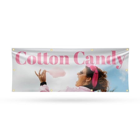 Signmission Cotton Candy, 36 Inch x 96 Inch, Vinyl Banner B-96-30532