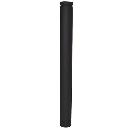Selkirk Pellet Pipe, 4 in Dia, 36 in L, Stainless Steel 244036