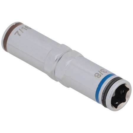 Klein Tools MULTI NUT DRIVER, 1/4, 3/16, 5/16, 11/32, 3/8, 7/16, 9/16, 1/2, 3/4 IN, BLACK/YELLOW 32809MAG