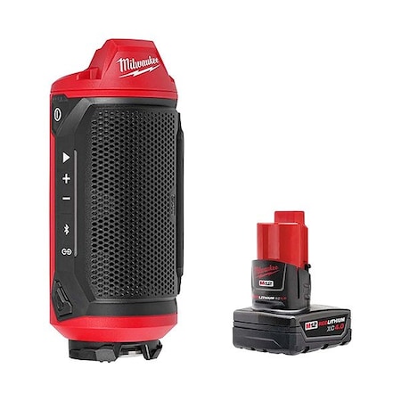 Milwaukee Tool Speaker Kit, 4 Ah, 12V DC 2955-20, 48-11-2440