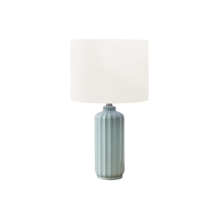 Monarch Specialties Lighting, 23"h, Table Lamp, Ivory / Cream Shade, Green Ceramic, Contemporary, Modern I 9872