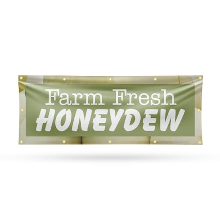 Signmission Farm Fresh Honeydew, 48 Inch x 120 Inch, Vinyl Banner B-120-30597