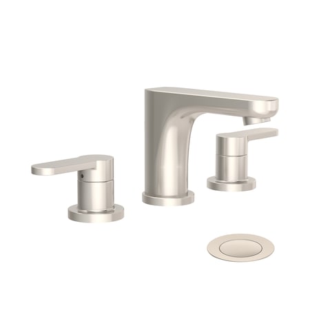 Symmons Identity Widespread Two-Handle Bathroom Faucet with Push Pop Drain (1.0 GPM) SLW6712STNPP