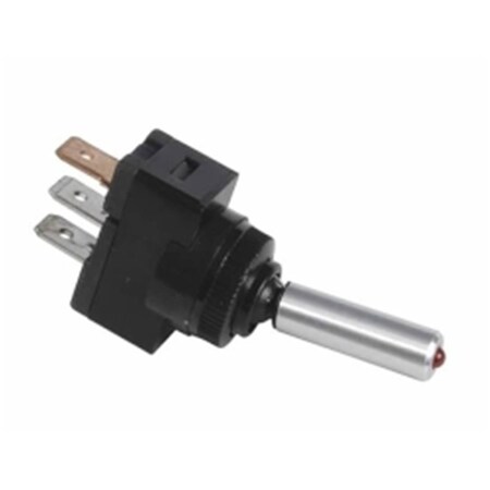 Pinpoint 15A 12V SPST Red LED Toggle PI905863