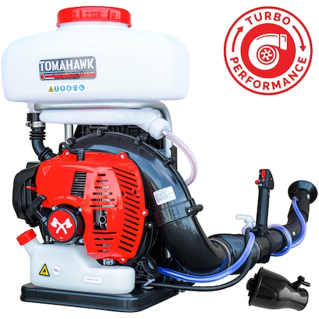 Tomahawk Power 3HP Turbo Backpack Mosquito Fogger Leaf Blower 3.7 Gallon Tank with ULV Nozzle TMD14 + ULV