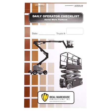 Ideal Warehouse Innovations Replacement Checklist Book, 1 3/8" W, PK5 70-1079-CP