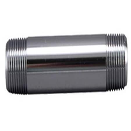 Protectionpro 0.37 x 3 in. Master Plumber Male Iron Pipe Thread Chrome Nipple PR699886