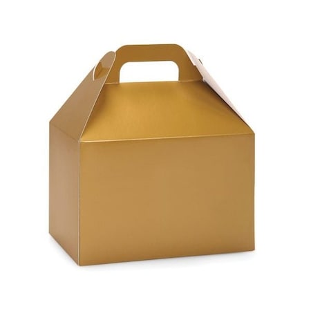 Nashville Wraps Holiday Gold Gloss Gable Box, 8.5x4.75x5.5, 6PK HGGB