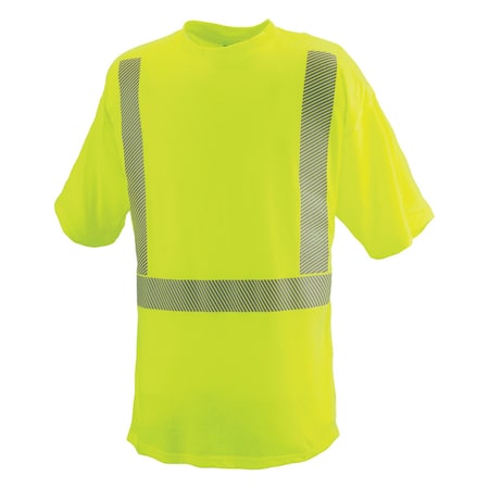 Reflective Apparel ANSI Type R Class 2 Short Sleeve T-Shirt with 3M Scotchlite Comfort Trim 101CT-LM-MD
