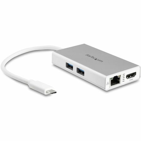 Startech.Com USB-C TRAVEL DOCK W/ 4K 30HZ HDMI VIDEO DISPLAY, 2X USB-A 3.0, GBE, 60W PD PASS DKT30CHPDW