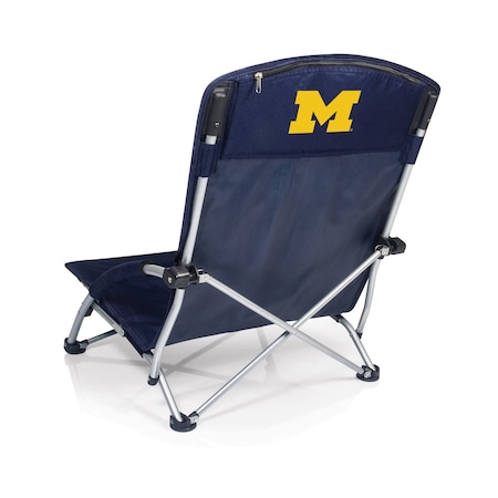 Picnic Time Family Of Brands NCAA Michigan Wolverines Tranquility Beach Chair with Carry Bag Low Lawn Chair 792-00-138-344-0