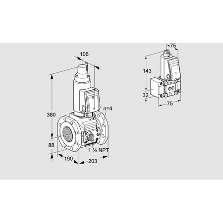 Honeywell Kromschroder VAS7T80A05LQGRE/VP/B- KS88206552