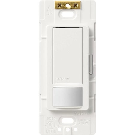 Lutron Vacancy Sensor, PIR, 900 sq ft, White MS-VPS5M-WH