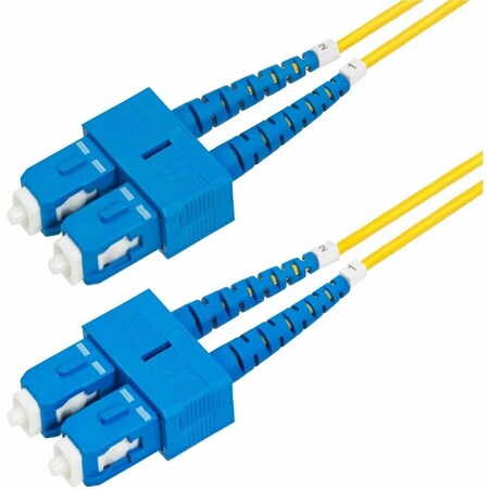 Startech.Com 2m 6.6ft SC to SC UPC OS2 Single Mode Duplex Fiber Optic Cable, 9/125m, 40G/100G, Bend SMDOS2SCSC2M
