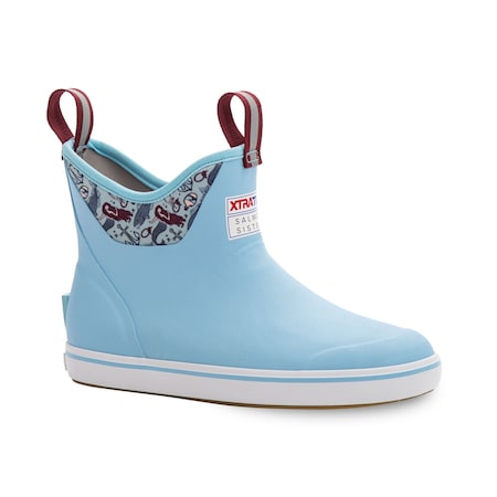 Xtratuf Women's Ankle Deck Boot, 9 6 in H, Blue XWAB-2BM-BLU-090