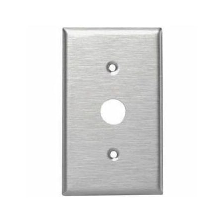 Leviton Switch Wall Plate, Number of Gangs: 1 Stainless Steel, Silver 84071-40