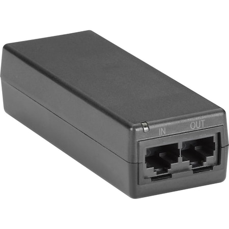 Black Box Black Box PoE Ethernet Injector, 1-Port Gigabit, 802.3af Rated LPJ000A-F-R3