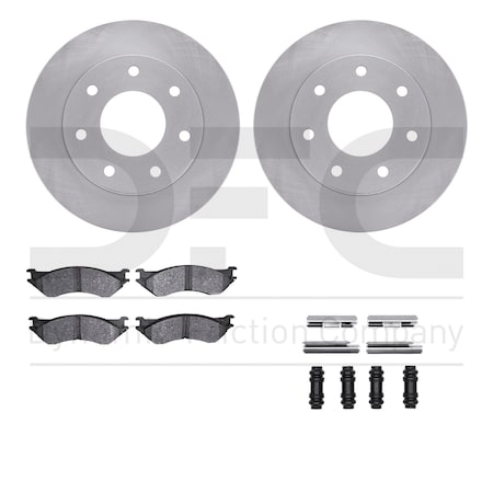 Dynamic Friction Co DFC Brake Rotor- Heavy Duty Brake Pad includes Hardware 6412-54110
