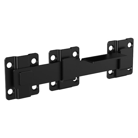 National Hardware Modern Drop Bar Latch, 8-3/32 in L, 1-11/32 in W, Steel, Black N166-023