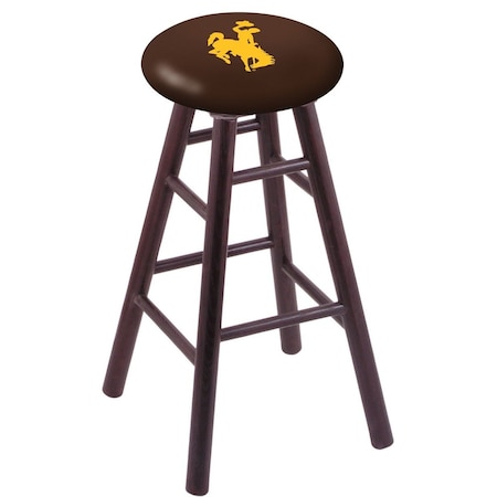 Holland Bar Stool Co Oak Counter Stool, Dark Cherry Finish, Wyoming Seat RC24OSDC