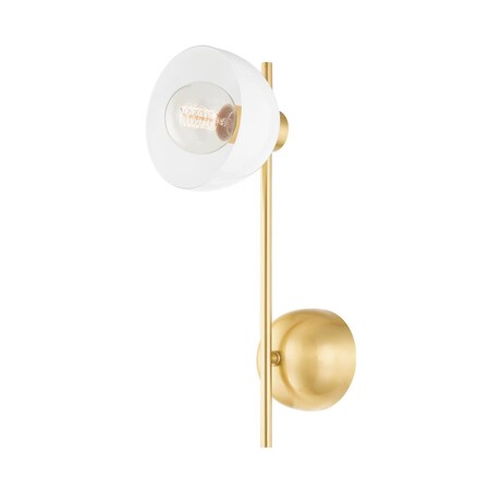 Mitzi Belle 1 Light Wall Sconce 6.25 In. Aged Brass H724101-AGB
