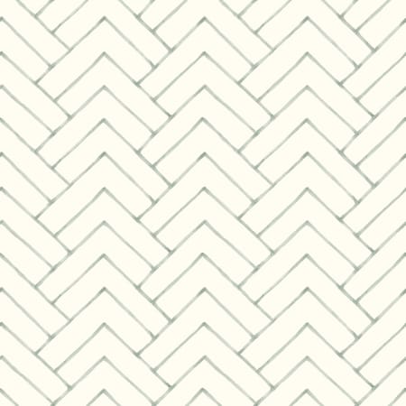 Chesapeake Oswin Teal Tiered Herringbone Wallpaper 3125-72362