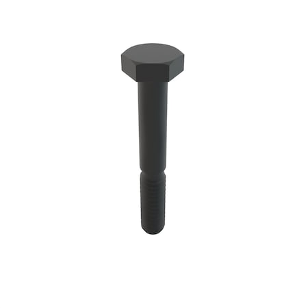 Zoro Select Not Graded, 1/4"-20 Hex Head Cap Screw, Black Oxide Stainless Steel, 1-3/4 in L, 100 PK 31-BLH-25C-175
