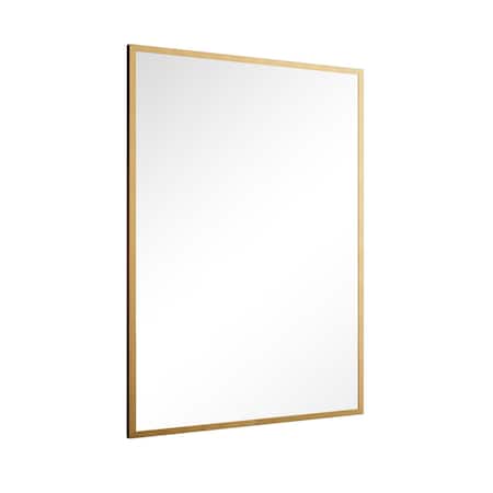 Homeroots 36" Gold Metal Framed Bathroom Vanity Mirror 719467