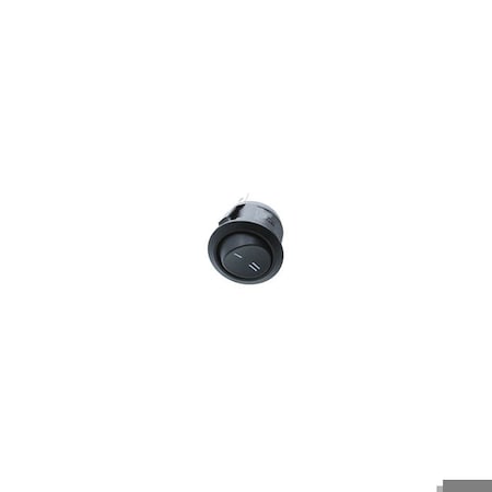Switch Components Round Rocker, 3P SPDT ON-ON, w/ print RA1-1D-DC-2-B-4