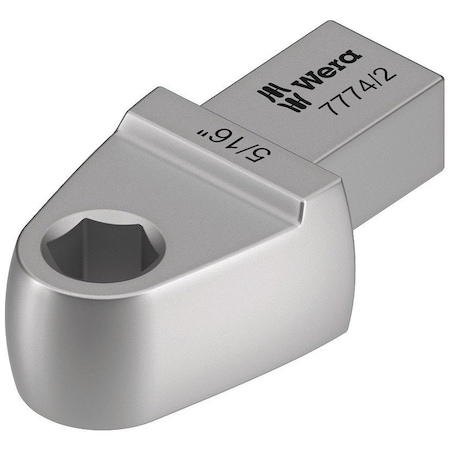 Wera 7774/2 Bit adapter insert, 5/16 in, 9x12 mm, 9x12 x 5/16 in x 42 mm 5078641001