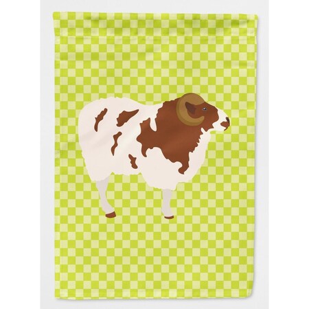 Carolines Treasures Jacob Sheep Green Flag Canvas House BB7801CHF