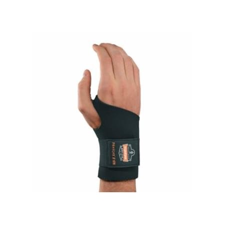 Ergodyne ProFlex 670 Ambidextrous Single Strap Wrist Support, Small, Black 150-16612
