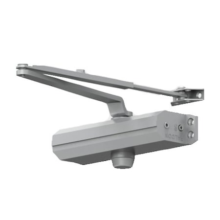 Falcon Light - Medium Duty Surface Door Closer With Dead Stop Arm Aluminum Finish SC61A DS AL