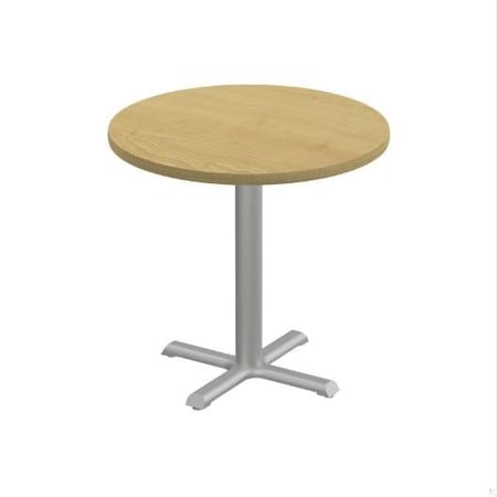 Correll Round Cafe Table, 36 in W, 36 in L, 29 in H, Particleboard Top, Fusion Maple SXT36R-16-98-16