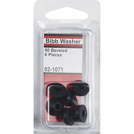Westlake Pipe & Fittings 1/2'' Black Beveled Bibb Faucet Washer, 6 Ct. 02-1071