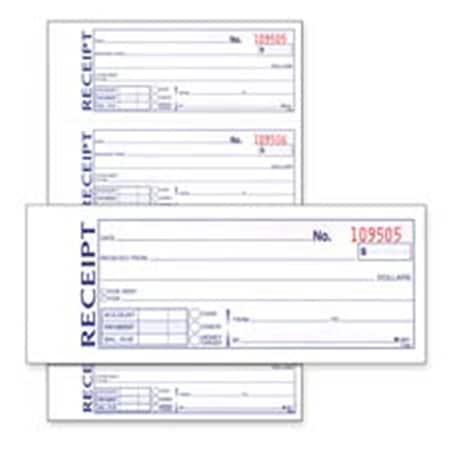 Adams Business Forms Money-Rent Receipt Book- Carbonless- 2-Part- 7-.63in.x11in.- WE ABFDC1182