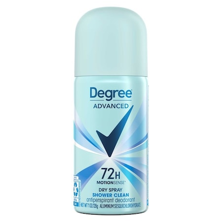 Degree Shower Clean Travel-Size Advanced Protection Antiperspirant Deodorant Dry Spray for Women 1oz, 24PK 69998488