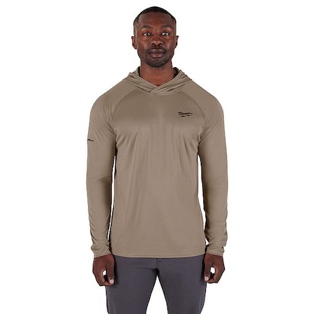 Milwaukee Tool Hoodie, L, Brown, Men's M550N-L