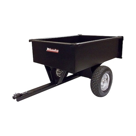 Milwaukee Hand Trucks Dump Cart, Black, Steel, 10 cu ft LDT1002PRM