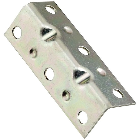 National Hardware V113 Series Corner Brace, 2-1/2 in L, 3/4 in W, 3/4 in H, Steel, Zinc, 0.04 in Thick Material, 4PK N220-061
