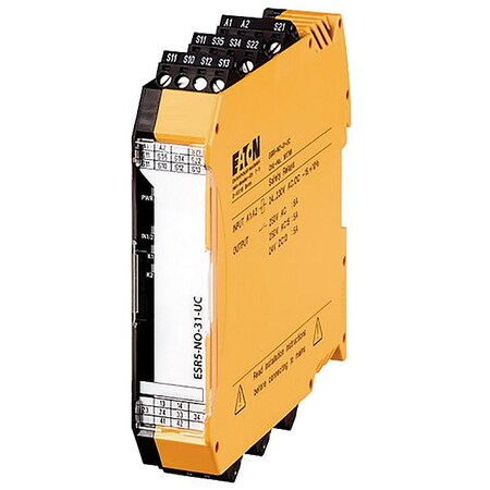 Eaton Safety Relay, 5 A at 240 VAC, 3NO/1NC, 1 Input ESR5-NO-31-UC