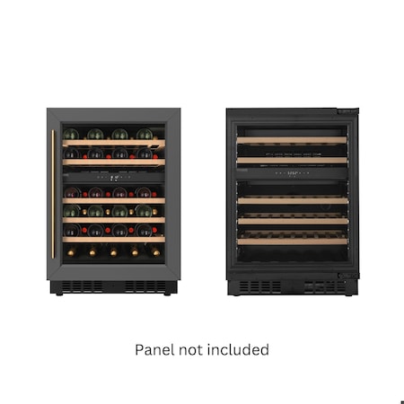 Koolmore Reserve 24 in. Under-Counter Panel Ready Dual Zone Built-in Wine Cooler with 45 Bottle Cap KM-CW46DZ-WPR