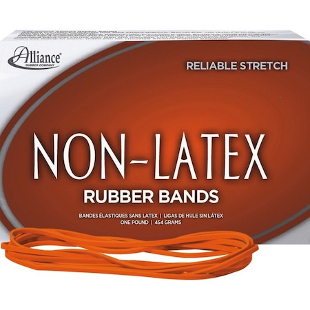 Alliance Rubber Rubber Bands, Size No 117B, Orange 37176
