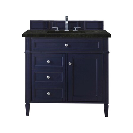 James Martin Vanities Brittany 36" Single Vanity, Victory Blue, w/ 3 CM Phantome Eclos Top 650-V36-VBL-3PHT