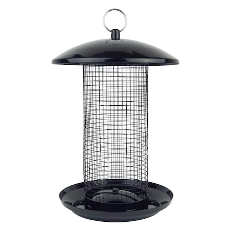 Natures Way 2.75 qt Metal Mesh Midnight Tube Bird Feeder KMESH-9
