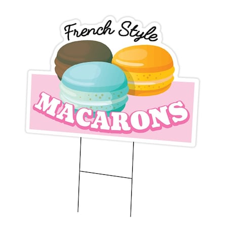 Signmission Macarons Die Cut Yard Sign & Stake outdoor plastic coroplast window, C-DC-1824-DS-Macarons19 C-DC-1824-DS-Macarons19