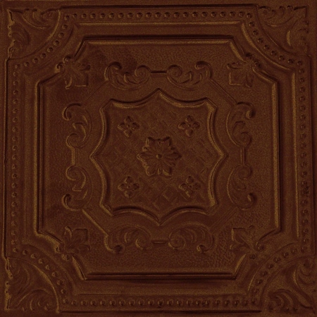Shanko All Day Tony Pattern 612 Bordeaux Surface Mount Vintage Hand Painted Standard Ceiling Tiles, 6PK ADT612-NU-STD-BORD-6